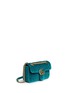 Detail View - Click To Enlarge - GUCCI - 'GG Marmont' mini quilted velvet crossbody bag
