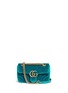 Main View - Click To Enlarge - GUCCI - 'GG Marmont' mini quilted velvet crossbody bag