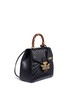 Figure View - Click To Enlarge - GUCCI - 'Queen Margaret' jewelled bee quilted leather backpack