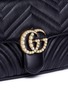  - GUCCI - 'GG Marmont' pearl logo small quilted leather crossbody bag
