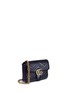 Figure View - Click To Enlarge - GUCCI - 'GG Marmont' pearl logo small quilted leather crossbody bag