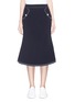 Main View - Click To Enlarge - COMME MOI - Flap pocket flared crepe skirt