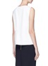 Back View - Click To Enlarge - COMME MOI - Piercing asymmetric hem crepe top