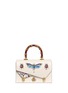 Main View - Click To Enlarge - GUCCI - 'Ottilia' insect print snakeskin flap bamboo top handle leather bag
