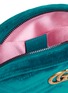 Detail View - Click To Enlarge - GUCCI - 'GG Marmont' matelassé velvet bum bag