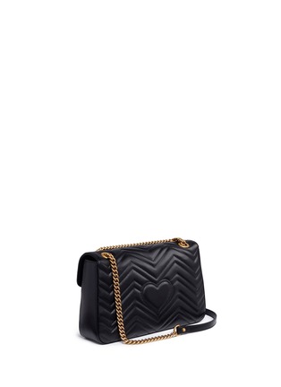Figure View - Click To Enlarge - GUCCI - 'GG Marmont' insect stud leather shoulder bag