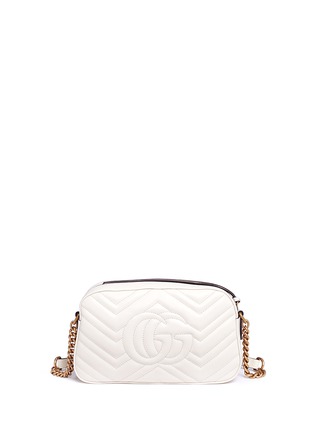 Detail View - Click To Enlarge - GUCCI - 'GG Marmont 2.0' animal stud quilted leather bag