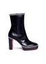 Main View - Click To Enlarge - GUCCI - Jewelled leather platform boots