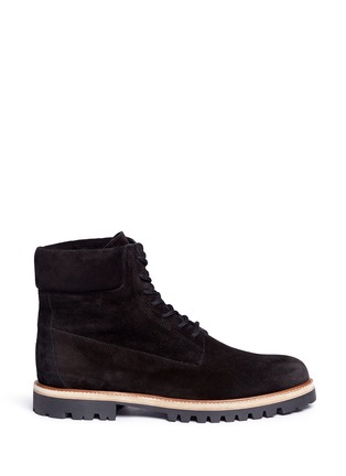 Main View - Click To Enlarge - VINCE - 'Farley' suede combat boots