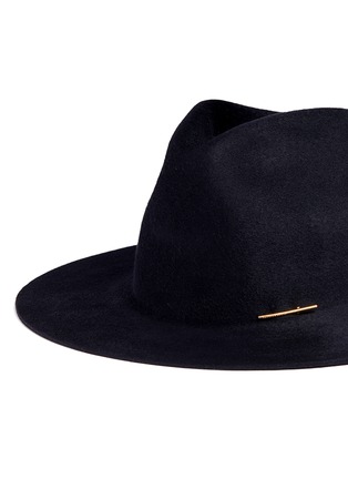 Detail View - Click To Enlarge - JANESSA LEONÉ - 'Sean' wool felt fedora hat