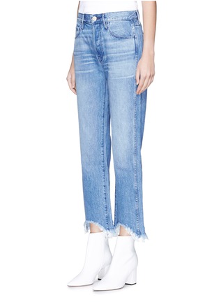 Front View - Click To Enlarge - 3X1 - 'Shelter Austin' frayed cuff cropped jeans