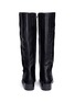 Back View - Click To Enlarge - MICHAEL KORS - 'Maisie' mock button flap leather knee high boots