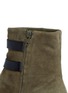 Detail View - Click To Enlarge - MICHAEL KORS - 'Maisie Flat' mock button tab suede ankle boots