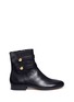 Main View - Click To Enlarge - MICHAEL KORS - 'Maisie Flat' mock button tab leather ankle boots