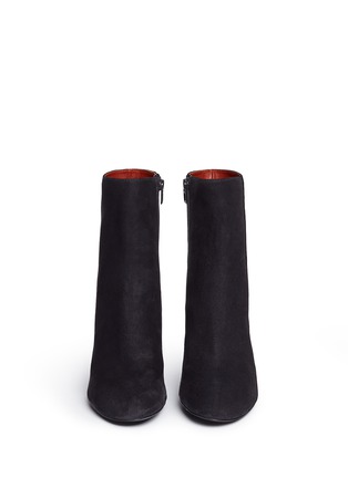 Front View - Click To Enlarge - 3.1 PHILLIP LIM - 'Drum' metal insert heel suede ankle boots