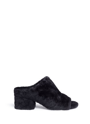 Main View - Click To Enlarge - 3.1 PHILLIP LIM - 'Cube' lambskin shearling mules
