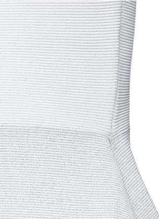 Detail View - Click To Enlarge - COMME MOI - High waist rib knit peplum skirt