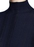 Detail View - Click To Enlarge - COMME MOI - Mock neck wool rib knit sweater
