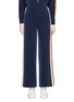 Main View - Click To Enlarge - COMME MOI - Stripe outseam wide leg satin pants