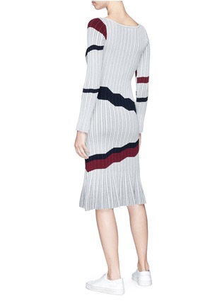 Figure View - Click To Enlarge - COMME MOI - Stripe knit dress