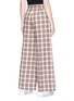 Back View - Click To Enlarge - COMME MOI - Tartan check wide leg pants