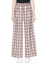 Main View - Click To Enlarge - COMME MOI - Tartan check wide leg pants