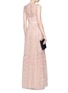 Figure View - Click To Enlarge - NEEDLE & THREAD - 'Clover' floral embroidered tulle gown
