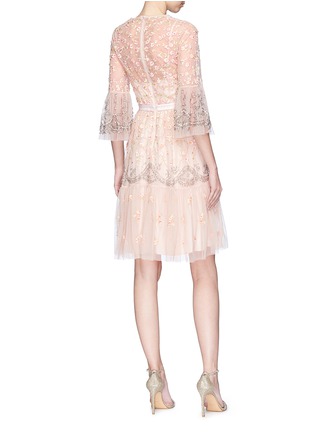 Figure View - Click To Enlarge - NEEDLE & THREAD - 'Climbing Blossom' floral embellished tulle dress