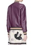 Back View - Click To Enlarge - COACH - Rexy patch lambskin leather varsity jacket
