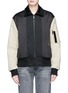 Main View - Click To Enlarge - SAINT LAURENT - Logo embroidered colourblock padded bomber jacket