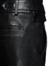 Detail View - Click To Enlarge - SAINT LAURENT - Tuxedo belt lambskin leather pants