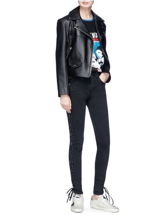 Figure View - Click To Enlarge - SAINT LAURENT - 'To The Moon and Back' print T-shirt