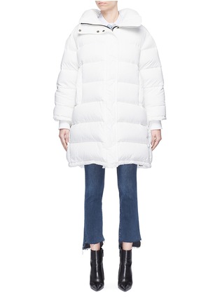 Main View - Click To Enlarge - BALENCIAGA - Oversized pulled hooded down puffer jacket