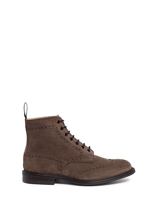 Main View - Click To Enlarge - TRICKER’S - 'Stow' brogue suede boots
