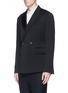 Front View - Click To Enlarge - HAIDER ACKERMANN - Double breasted virgin wool blazer