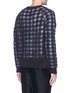Back View - Click To Enlarge - HAIDER ACKERMANN - Houndstooth jacquard brushed sweater