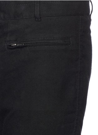 Detail View - Click To Enlarge - HAIDER ACKERMANN - Padded knee brushed biker pants