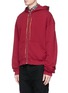 Front View - Click To Enlarge - HAIDER ACKERMANN - Embroidered zip hoodie