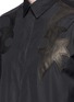 Detail View - Click To Enlarge - HAIDER ACKERMANN - Leather yoke poplin shirt
