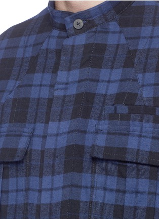 Detail View - Click To Enlarge - HAIDER ACKERMANN - Check plaid padded flannel shirt jacket