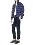 Figure View - Click To Enlarge - HAIDER ACKERMANN - Check plaid padded flannel shirt jacket