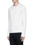 Front View - Click To Enlarge - HAIDER ACKERMANN - Suede patch wool sweater