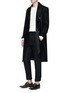 Figure View - Click To Enlarge - HAIDER ACKERMANN - Suede patch wool sweater