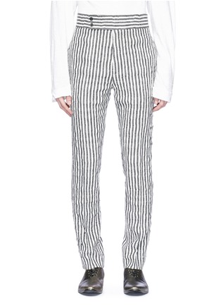 Main View - Click To Enlarge - HAIDER ACKERMANN - Stripe brushed twill pants