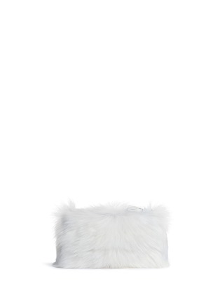 Detail View - Click To Enlarge - ANYA HINDMARCH - 'Furry' shearling eye mink fur clutch