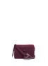 Main View - Click To Enlarge - ANYA HINDMARCH - 'Double Stack' heart strap colourblock leather crossbody bag