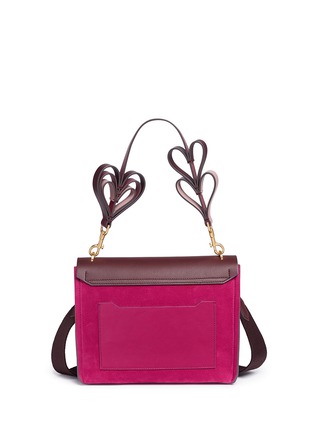 Detail View - Click To Enlarge - ANYA HINDMARCH - 'Bathurst' heart strap extra small leather satchel