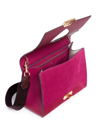  - ANYA HINDMARCH - 'Bathurst' heart strap extra small leather satchel