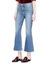 Front View - Click To Enlarge - FRAME - 'Le Crop Flare' distressed jeans