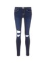Main View - Click To Enlarge - FRAME - 'Le Skinny de Jeanne' ripped knee jeans